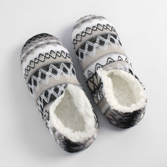 에스닉 겨울 덧신 털실내화(230~245mm) 3color
