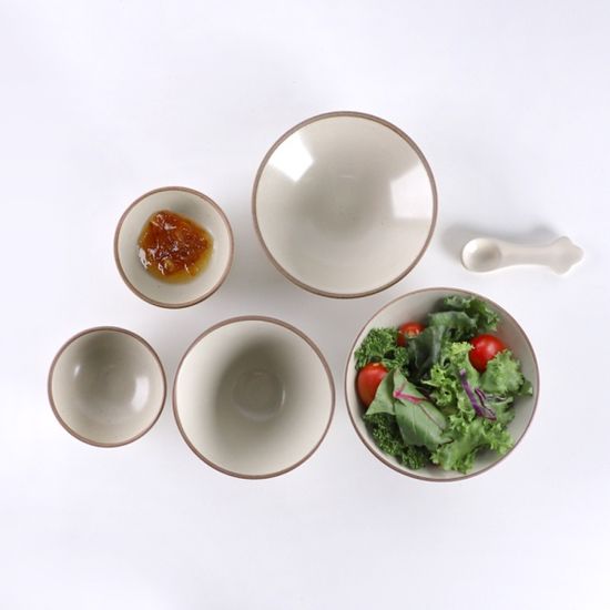 시니터 국산 도자기 1인 식기세트 6p 2color 택1 