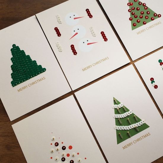 비즈공예 4종 크리스마스카드 만들기 DIY KIT 