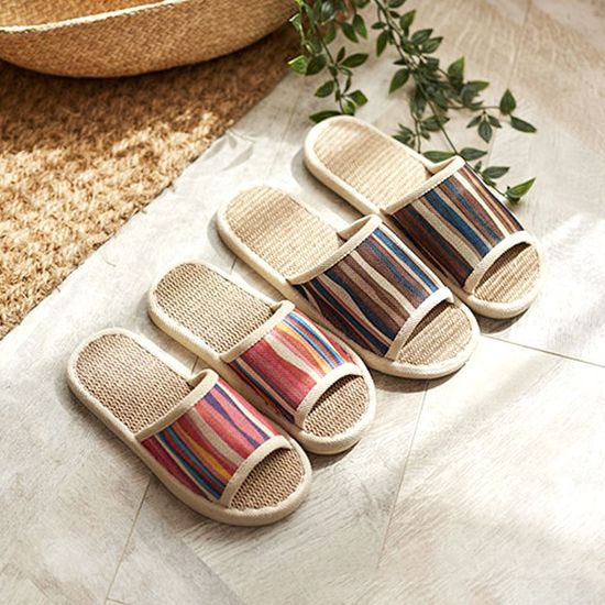 린넨 라탄 실내화 슬리퍼(WE5F07C)