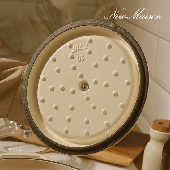 뉴메이슨 블랑드 아이보리 무쇠 IH 주물냄비 4종