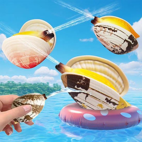 특이한 미니 조개 바지락 물총 수동 워터건 웃긴 선물