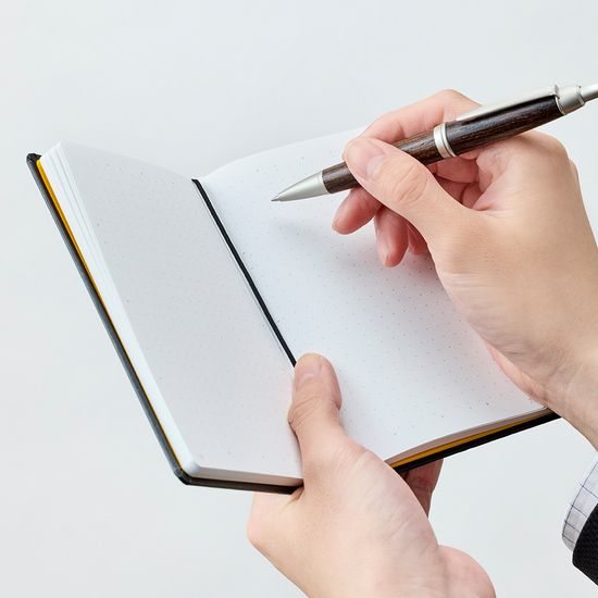 마루망 므네모시네 저널노트A6 도트내지 만년필 