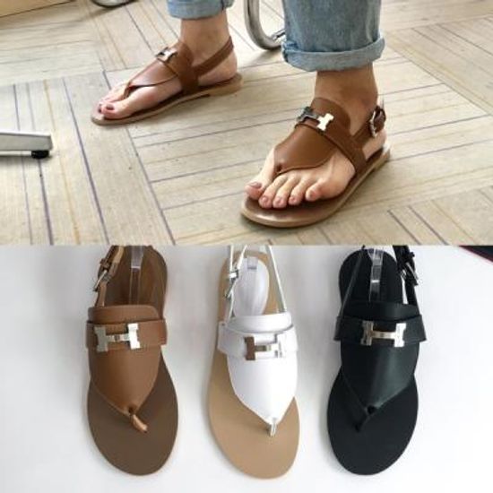 [애슬릿]앞등 장식 여성 쪼리 슬링백 샌들