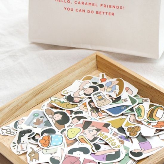 자문자답 일상 컷팅 스티커(31~40)