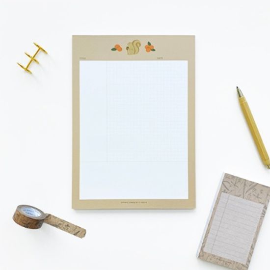 오첵 B5 NOTE PAD B5노트패드 세로형 4종