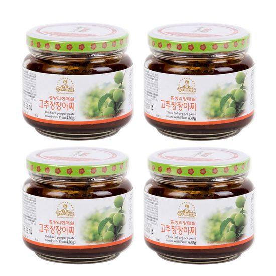 홍쌍리 청매실농원 고추장장아찌 430g x 4개