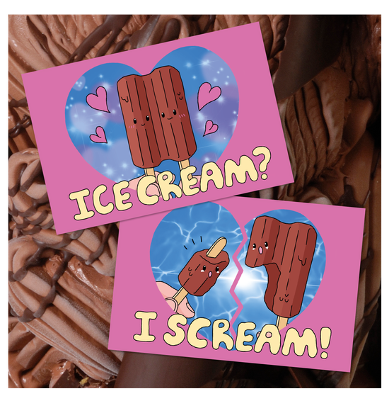 I Scream 렌티큘러 엽서