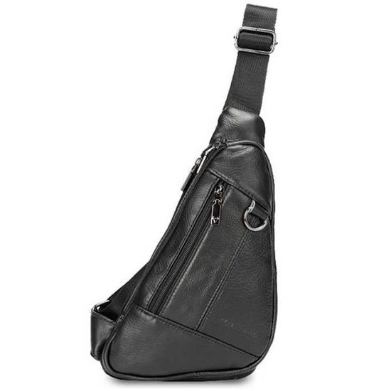 Everyday 남여공용 지퍼 소가죽 슬링백 2color