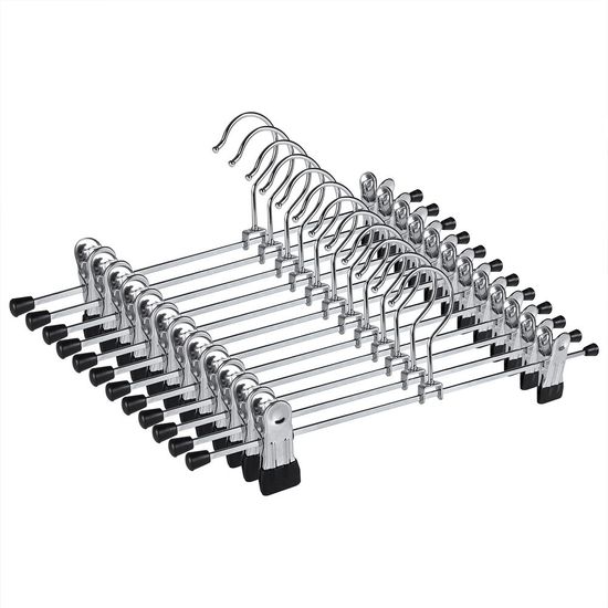 케이맘 논슬립 코팅 치마바지걸이, 블랙, 10개 F016