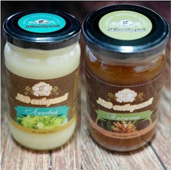 시베리아 꿀 500g 2종세트 피나무꿀+타이가꿀 알타이