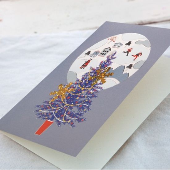 FS1030-4 크리스마스카드,트리,산타,성탄절