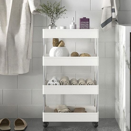 벨르앙쥬 키친 카트 3/4단 주방 트롤리 웨건