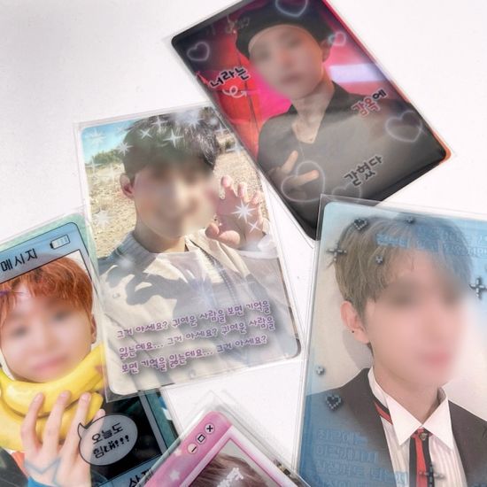수앙스튜디오 투명 포토카드 프레임 y2k