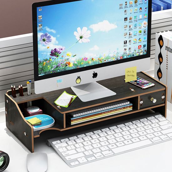 책상 모니터 받침 대 선반 데스크 정리 함 오거나이저