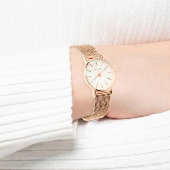 루이스 여성 손목시계(골드) 여자 메탈밴드시계