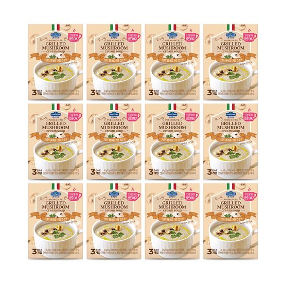 폰타나 그릴드머쉬룸크림컵수프60g x 12 양송이수프