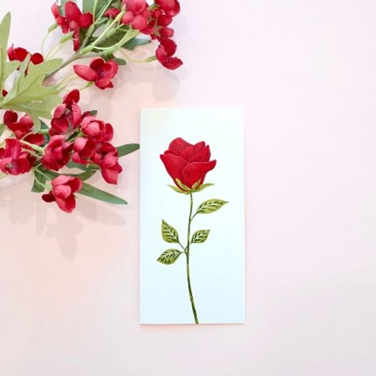 핸드메이드 플라워 카드 6종 꽃카드