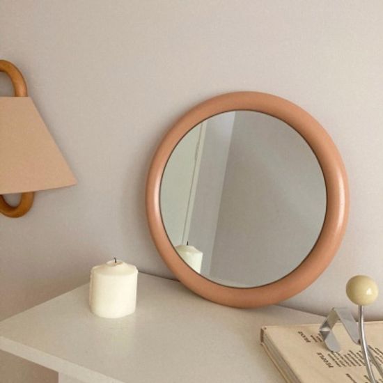 Stuby 뭉툭 라운드미러 심플 탁상용 거울