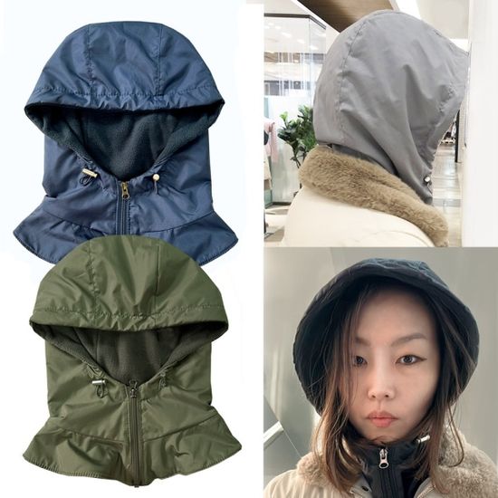 기모안감 바람막이 바라클라바 지퍼형 끈조절
