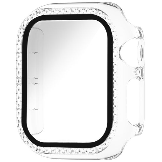 오늘도착|애플워치 강화유리형 큐빅 하드 케이스 액정