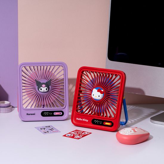 헬로키티 쿠로미 시나모롤 데스크팬 탁상용 선풍기