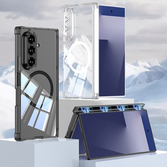 갤럭시z폴드7 에어백 맥세이프 호환 투명 젤리 케이스