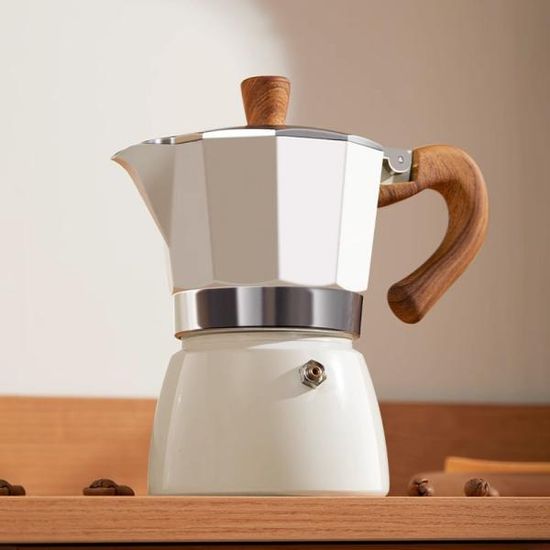 커피 모카포트 모카익스프레스 3컵 150ml 베이지 L023