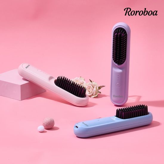 [로로보아] 스타일톡 무선 브러쉬 스타일러 고데기