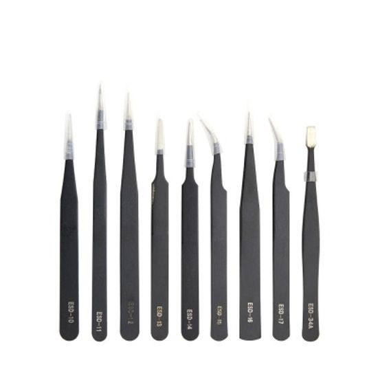 정밀작업 핀셋 세트 (9pcs) / 네일 비즈 작업 DMID746
