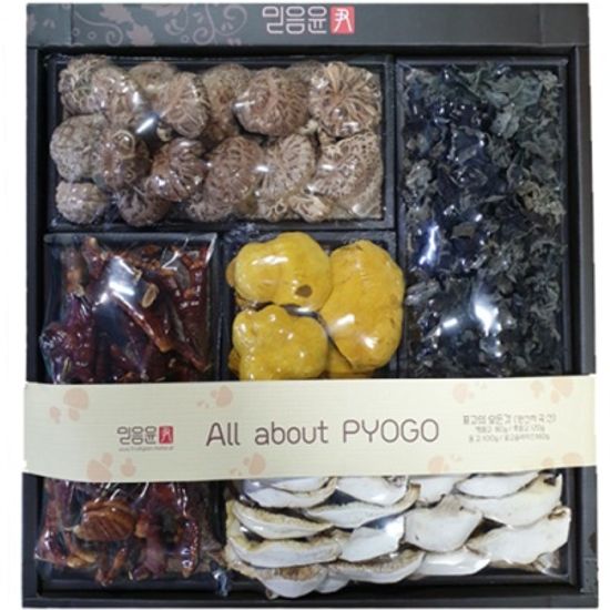 흑화고120g,표고절편80g,영지50g,목이70g,상황버섯30g