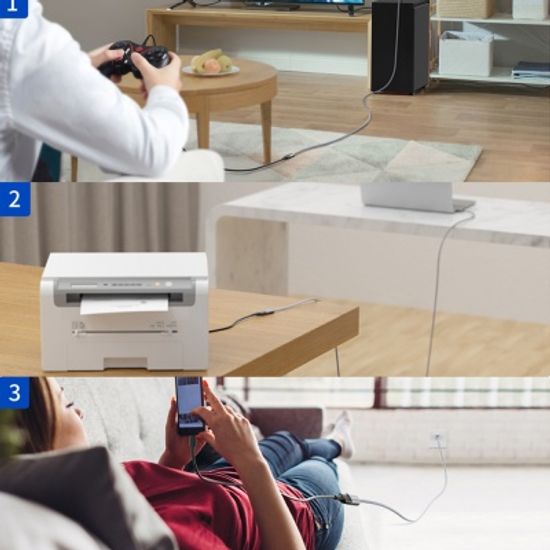 JSAUX USB 3.0 연장케이블 메탈 고속충전 연장선