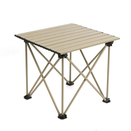 케인 2인용 캠핑 롤테이블 의자세트 54x55cm 아이보리