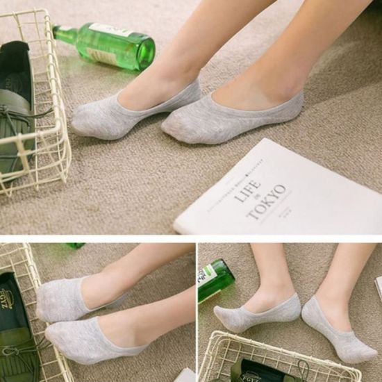 여성양말 안벗겨지는 페이크 덧신 양말 회색(WDFF7FD)