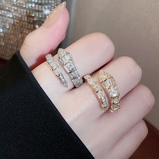 특이한 큐빅 스네이크 학생 우정 커플링 패션 뱀 반지