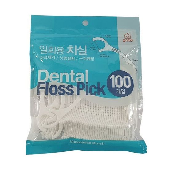 위생용품 홈스피아 치실 일회용 100P(WFGDCU4)