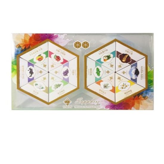 (다란) 선물용 사파이어 티컬렉션 허브티(허브차) 선물세트 (24티백-PE case)