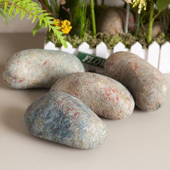 스티로폼 자갈 돌 인테리어 그레이브라운 대 (5개입)