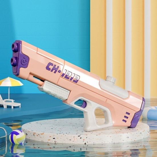 듀얼 노즐 고압 워터건 워터밤 압축 물총 너프건 샷건