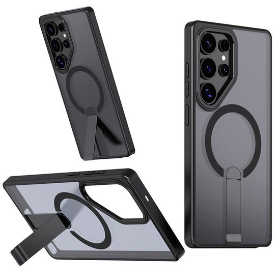 갤럭시 s26 s25 s24 맥세이프 메탈 스탠드 투명케이스