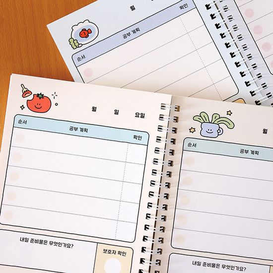 초등 저학년 스터디 플래너 (수첩형,3개월)