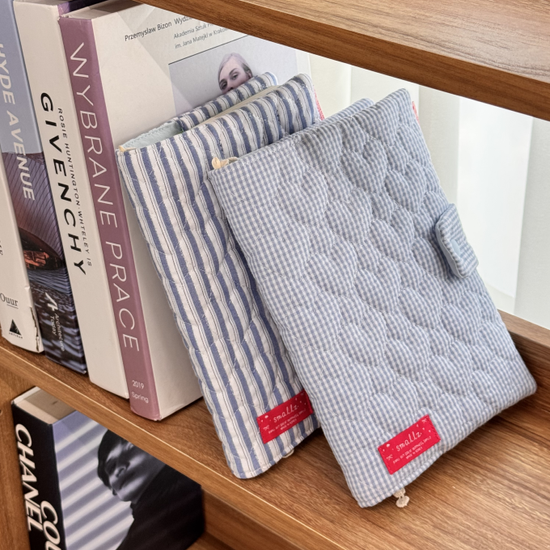 [북커버] 시어서커 블루 - 2 color