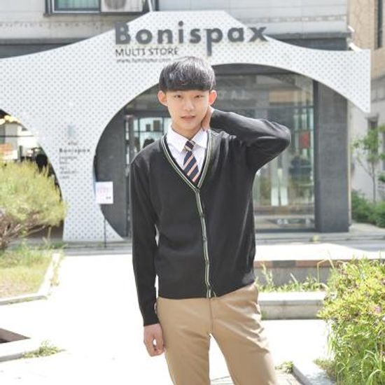 GBM 블랙라인 교복 가디건 남자 교복 남자교복