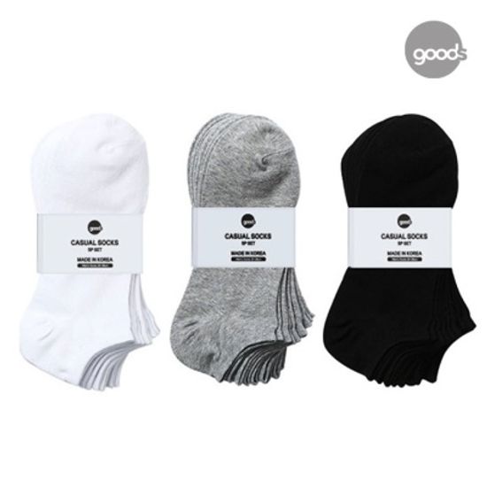 굿즈 고급 코마사원단 덧신/페이크삭스 5켤레 세트