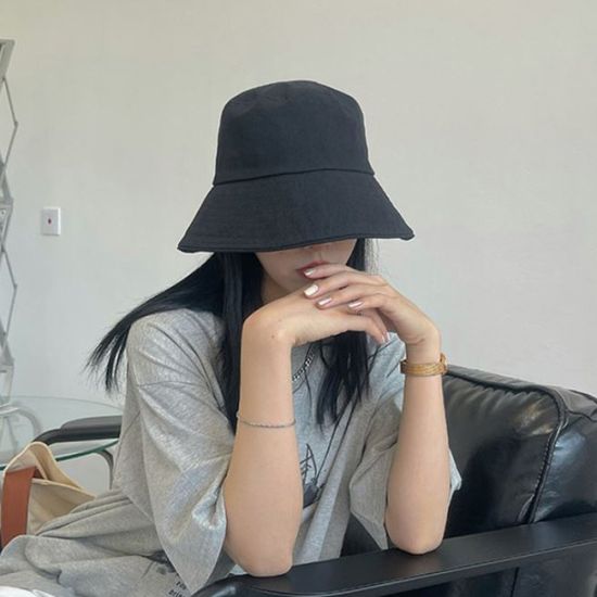 연예인핏  오버 드랍 버킷햇 벙거지 모자 3color