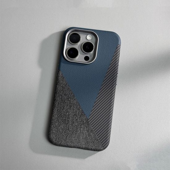 아이폰16 15 14 13 패치워크 3색 마그네틱 가죽케이스