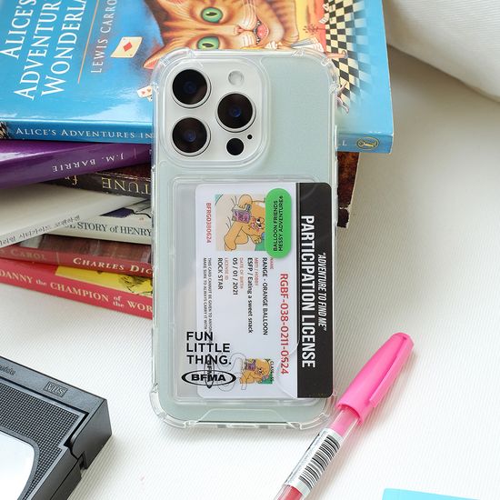 FLT 그레이블루 카드수납 젤하드 탱크 폰케이스