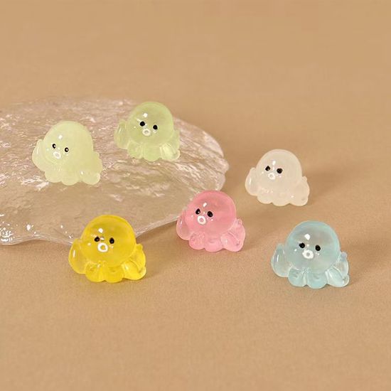 미니 야광 문어 C타입 먼지 마개 충전단자 보호캡 