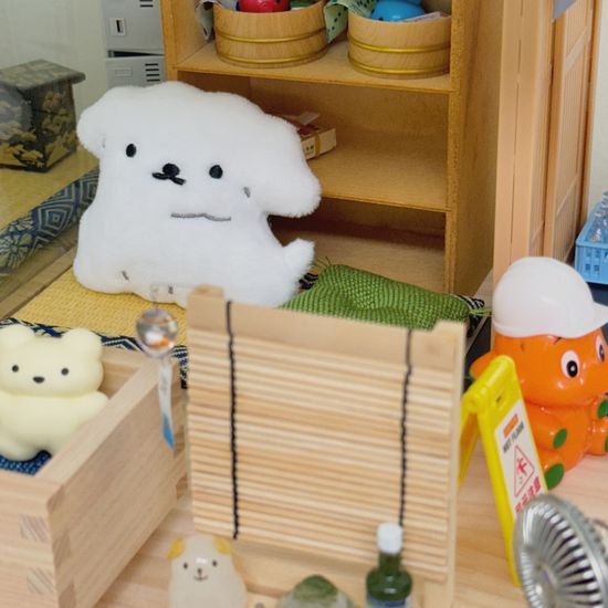 [후카후카] 소프트 플러피 키링 [말랑이 앉아]