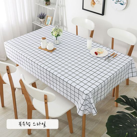 특특대형 내열 방수 식탁보 테이블 보 식탁 매트 커버